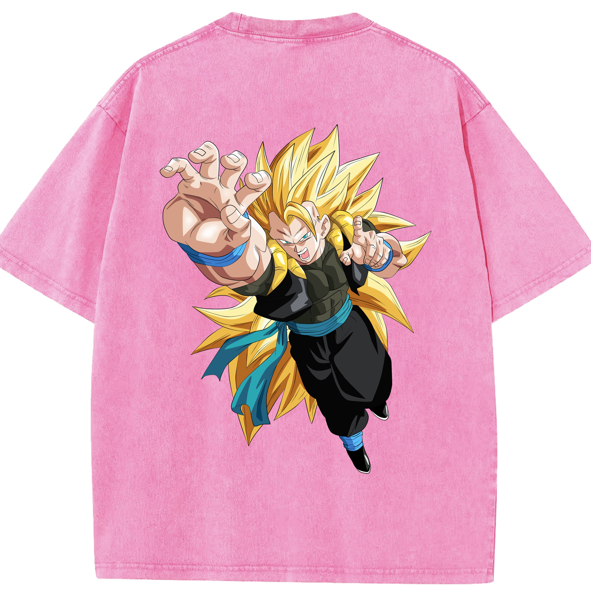 （画像用） ドラゴンボール ベジータ四世（Bejīta Yonsei）DRAGON BALL Vegeta IV 綿100% ヴィンテージ風 半袖Tシャツ（背面プリント）